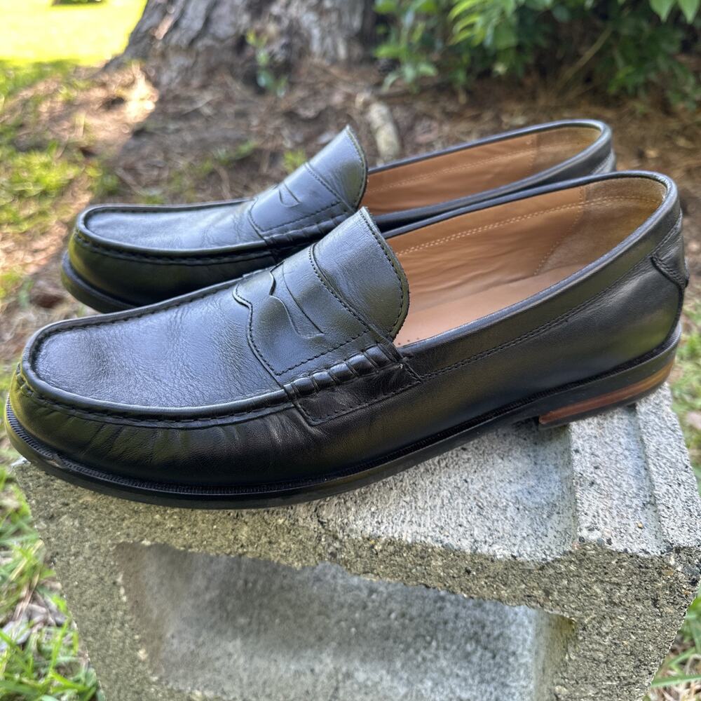 Cole Haan Pinch Penny Loafers Mens Sz 12 Black Leather Shoes 3504 - 980